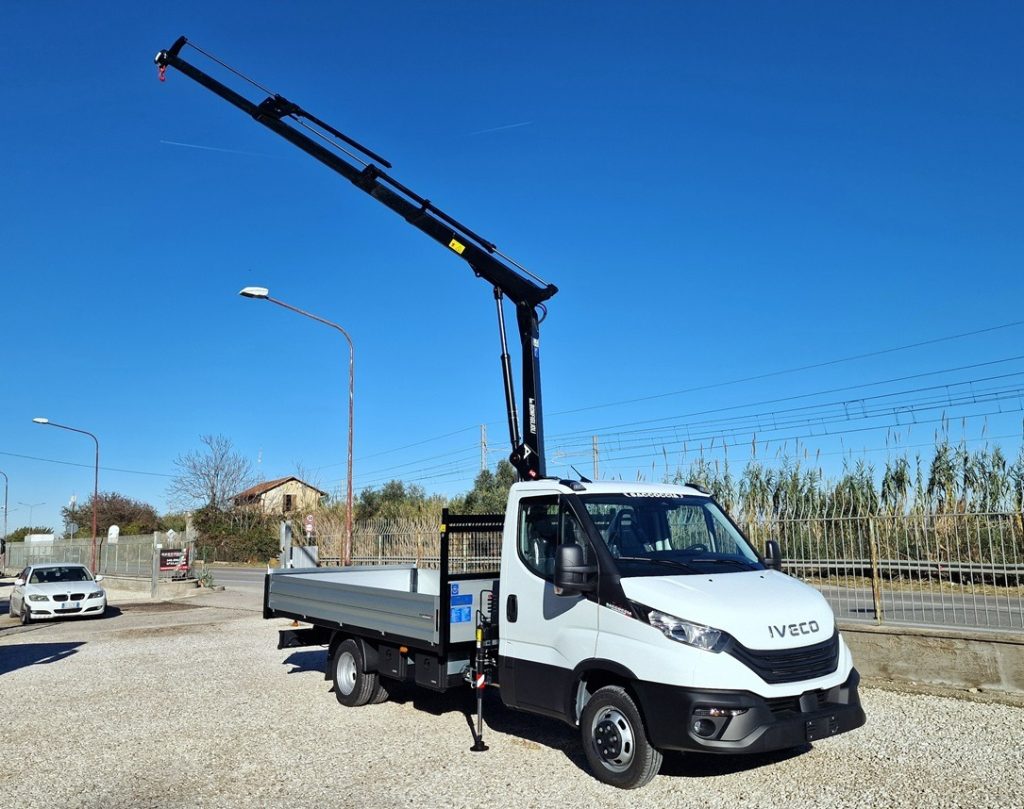 IVECO DAILY  35C16 E6 NUOVO GRU 12m + CASSONE - 23