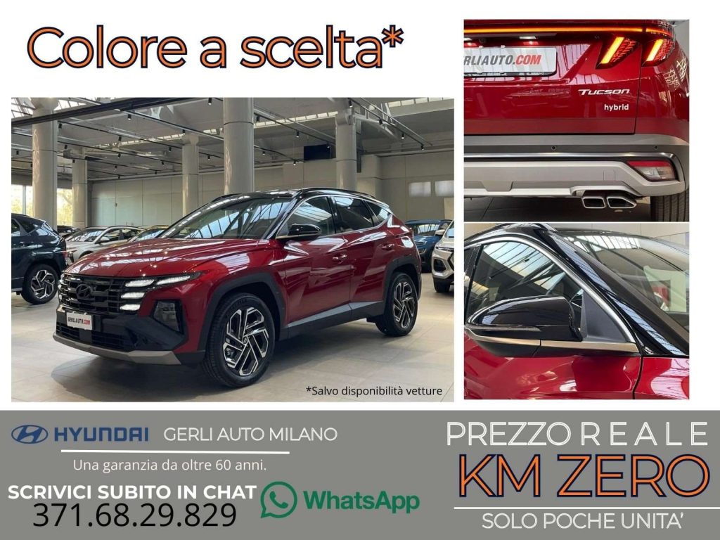 HYUNDAI Tucson 1.6 hev Exellence 2wd auto-KM ZERO 12/25 PROMO 48
