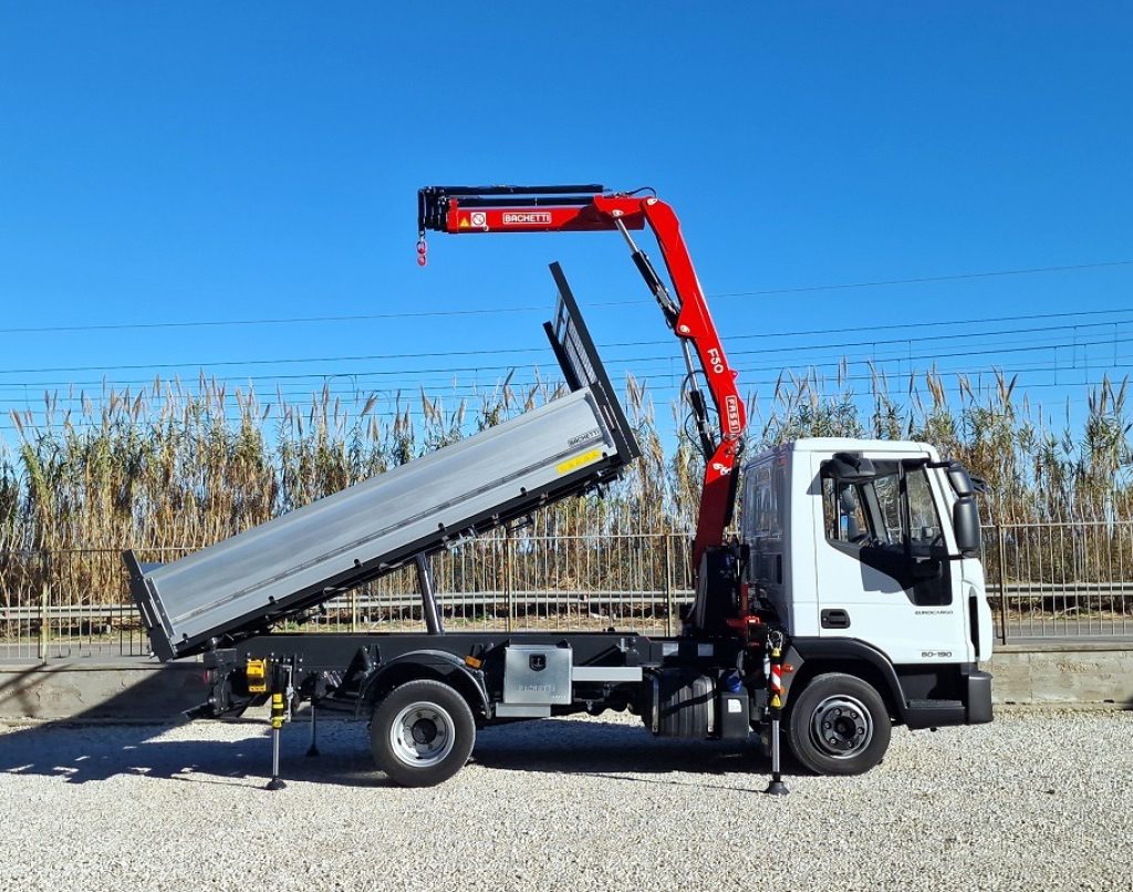 IVECO EUROCARGO 75 80E19 E6 GRU + RIBALTABILE - 24