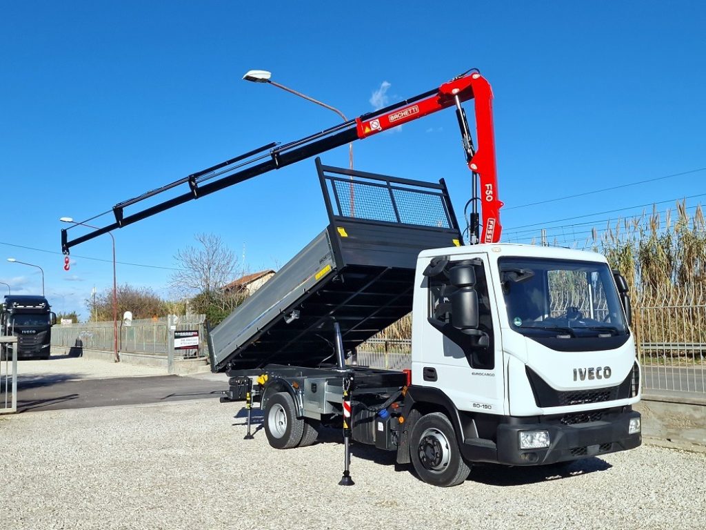 IVECO EUROCARGO 75 80E19 E6 GRU + RIBALTABILE - 4