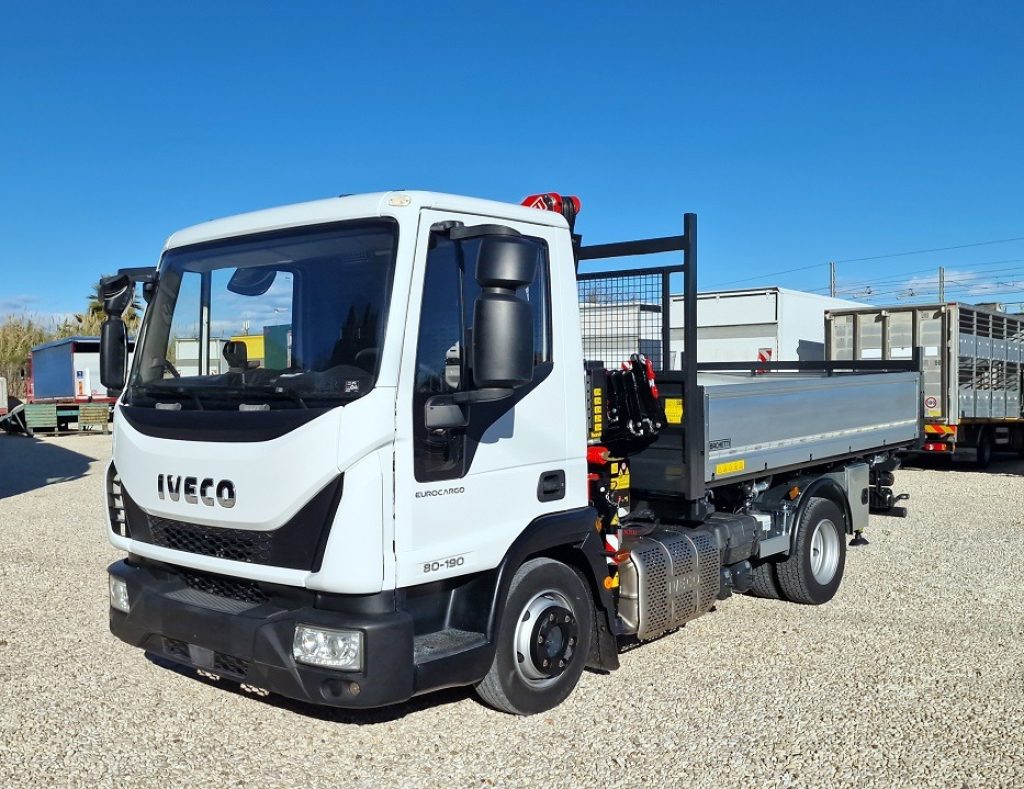 IVECO EUROCARGO 75 80E19 E6 GRU + RIBALTABILE - 25