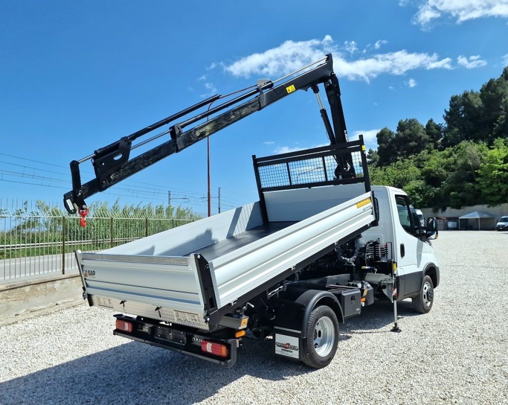 IVECO DAILY  35C18 H E6 NUOVO GRU 12m + RIBALTABILE - 2