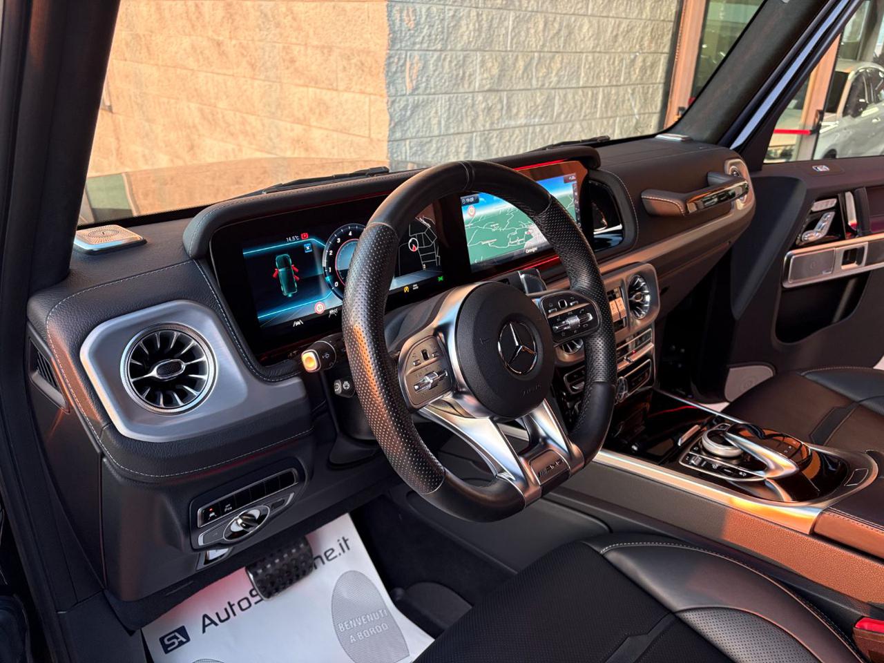 MERCEDES-BENZ G 63 AMG S.W. TETTO APRIBILE-BURMESTER-GANCIO TRAINO - 14