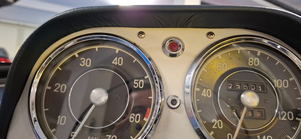 MERCEDES-BENZ 190 SL ***ASI TARGA ORO***BIANCA con PELLE BLU - 12