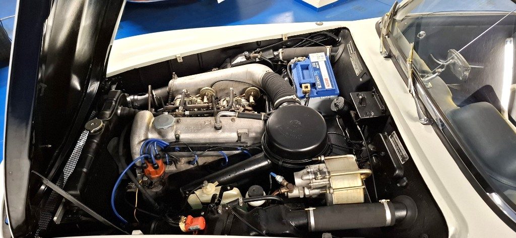 MERCEDES-BENZ 190 SL ***ASI TARGA ORO***BIANCA con PELLE BLU - 14