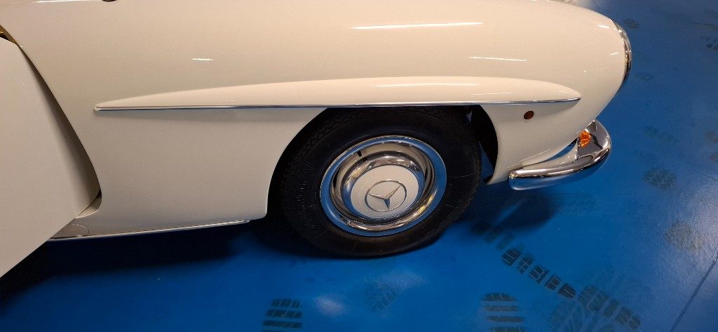 MERCEDES-BENZ 190 SL ***ASI TARGA ORO***BIANCA con PELLE BLU - 34