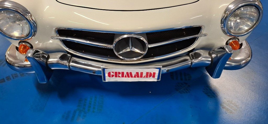 MERCEDES-BENZ 190 SL ***ASI TARGA ORO***BIANCA con PELLE BLU - 36