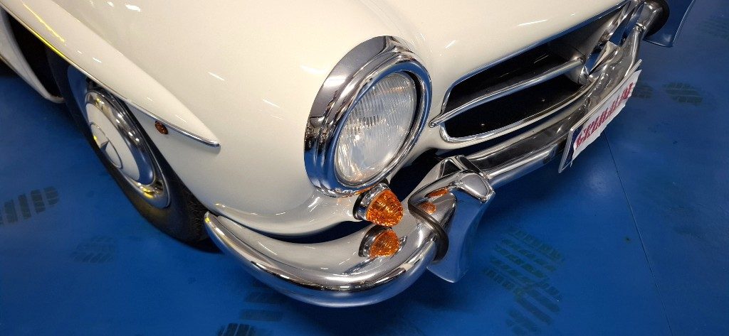 MERCEDES-BENZ 190 SL ***ASI TARGA ORO***BIANCA con PELLE BLU - 37