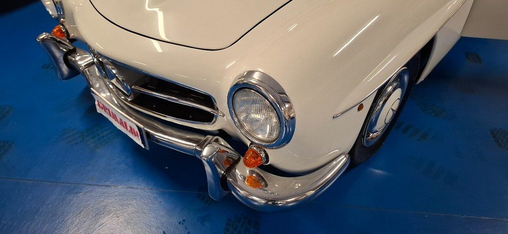 MERCEDES-BENZ 190 SL ***ASI TARGA ORO***BIANCA con PELLE BLU - 41