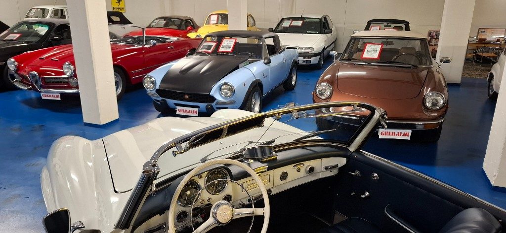 MERCEDES-BENZ 190 SL ***ASI TARGA ORO***BIANCA con PELLE BLU - 31