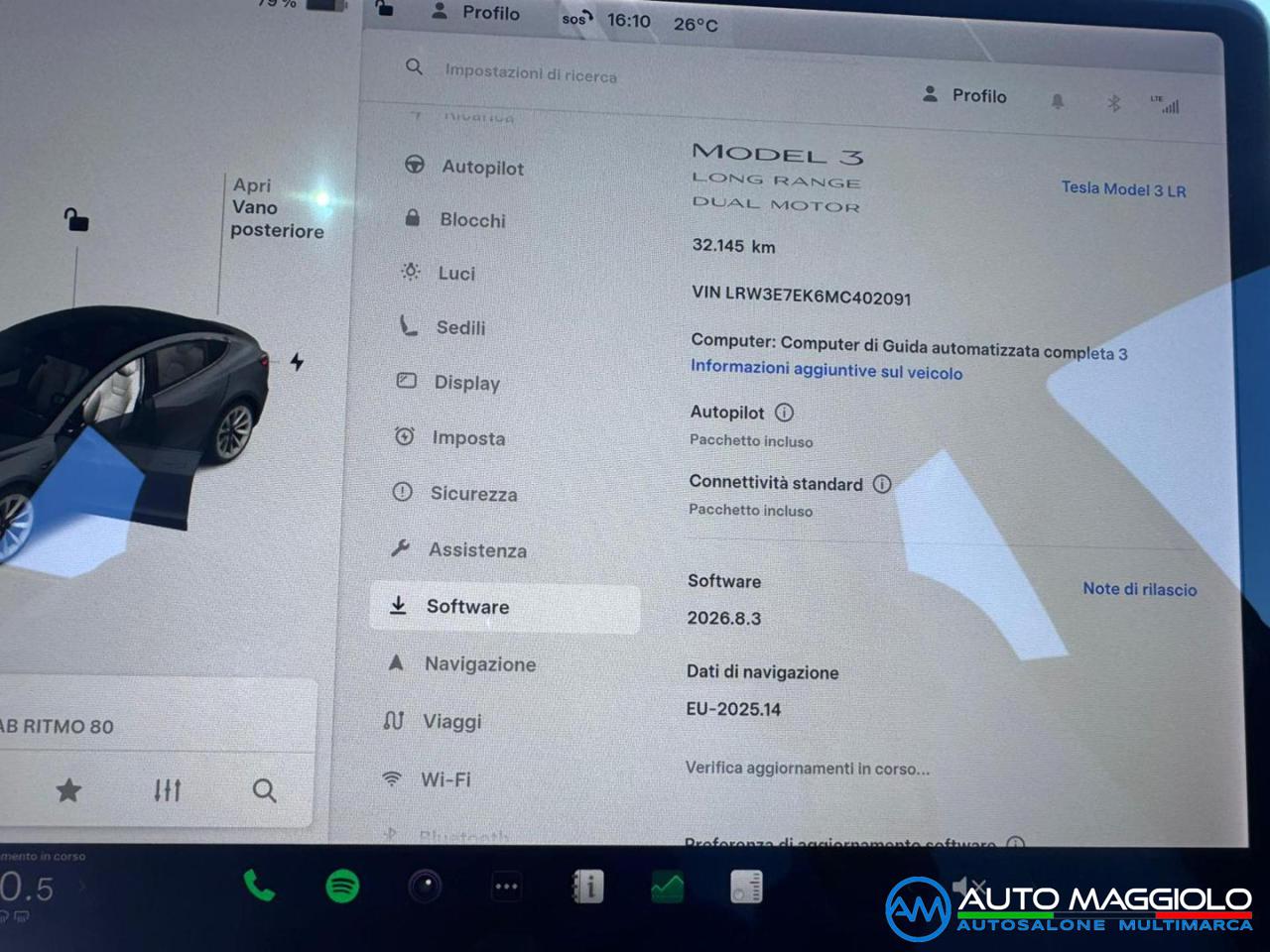 TESLA Model 3 Long Range Dual Motor AWD INT. BIANCO PREZZO REALE - 13