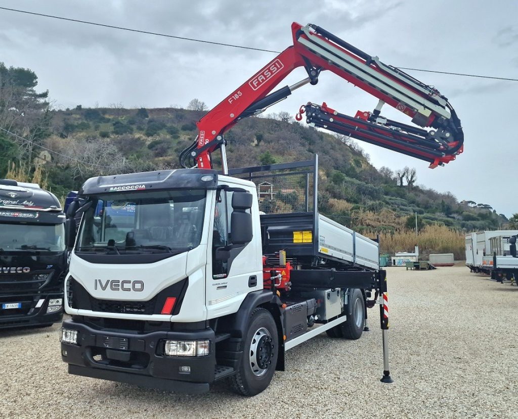 IVECO EUROCARGO 180E32 K NUOVO GRU da 23 m + RIBALTABILE - 17