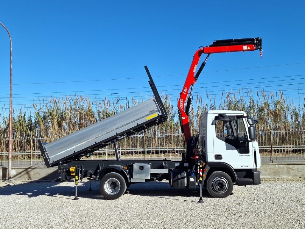 IVECO EUROCARGO 75 80E19 E6 GRU + RIBALTABILE - 6