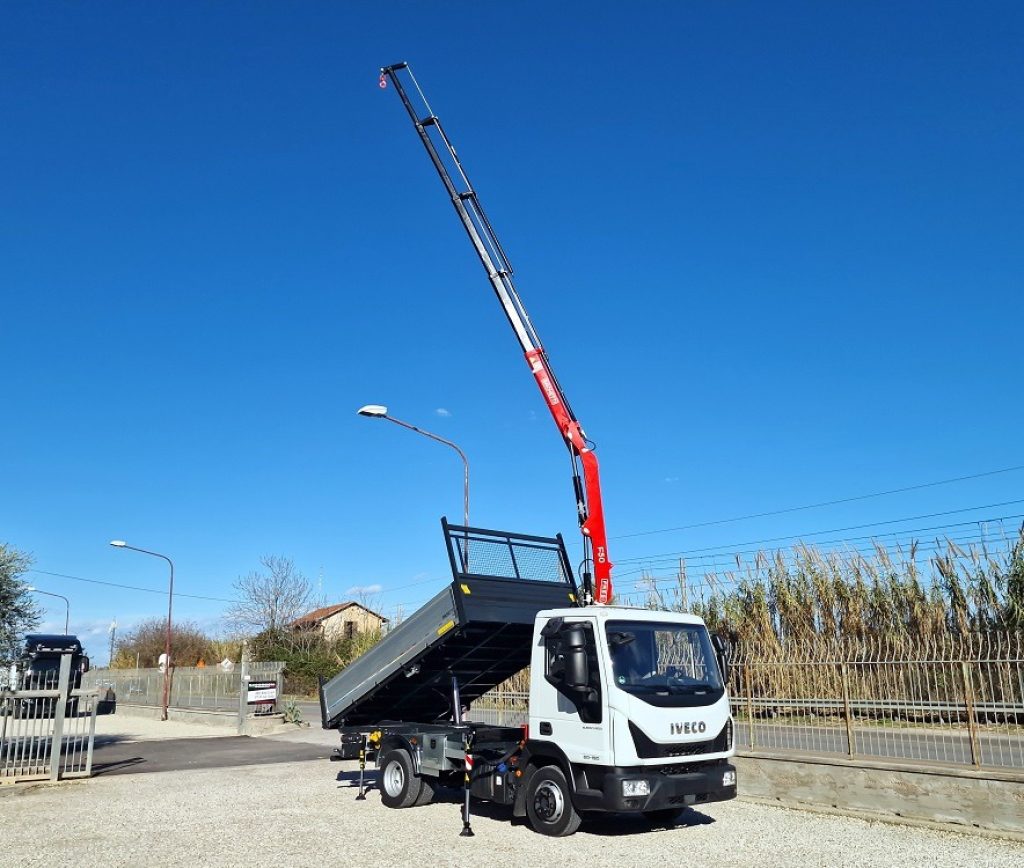 IVECO EUROCARGO 75 80E19 E6 GRU + RIBALTABILE - 20