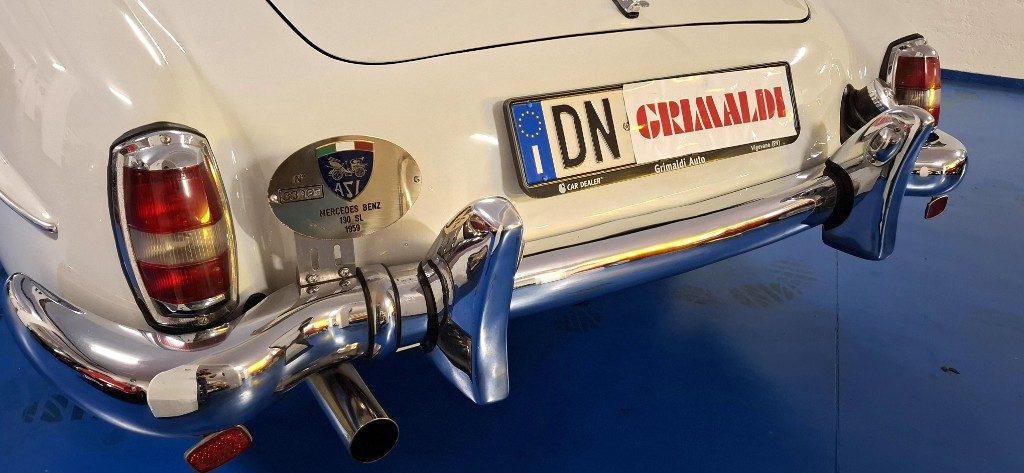 MERCEDES-BENZ 190 SL ***ASI TARGA ORO***BIANCA con PELLE BLU - 45