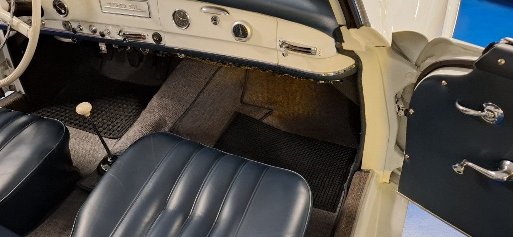 MERCEDES-BENZ 190 SL ***ASI TARGA ORO***BIANCA con PELLE BLU - 53