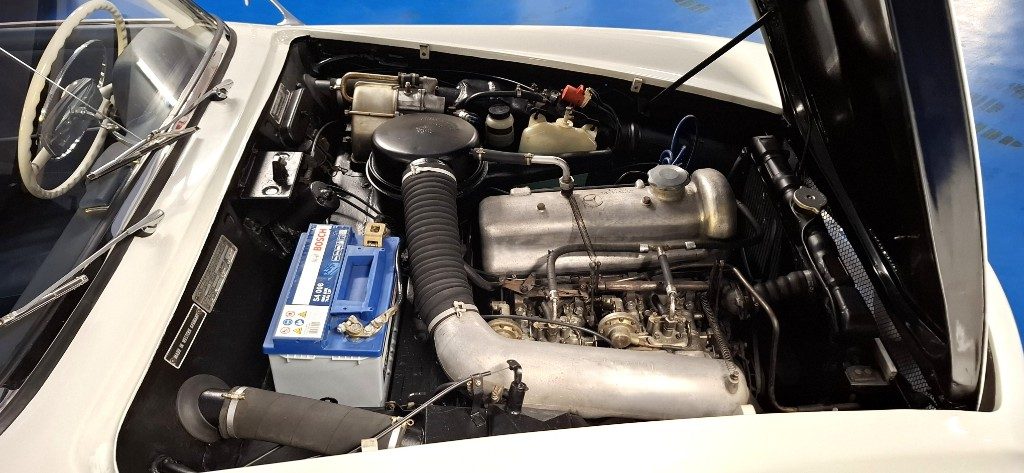 MERCEDES-BENZ 190 SL ***ASI TARGA ORO***BIANCA con PELLE BLU - 60