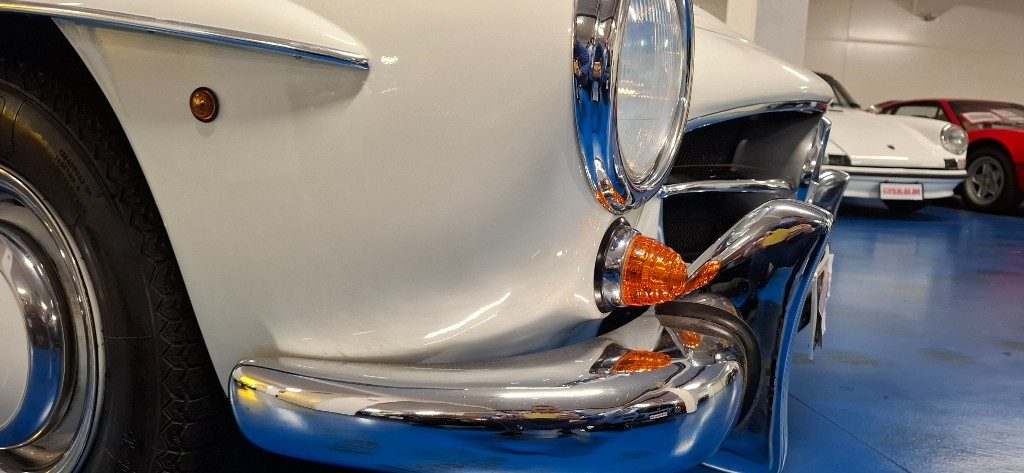 MERCEDES-BENZ 190 SL ***ASI TARGA ORO***BIANCA con PELLE BLU - 11