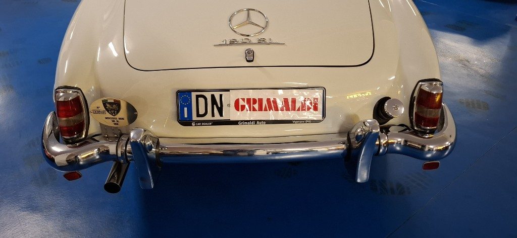 MERCEDES-BENZ 190 SL ***ASI TARGA ORO***BIANCA con PELLE BLU - 17