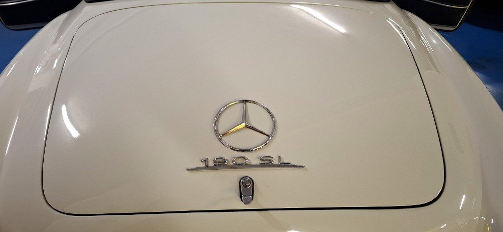 MERCEDES-BENZ 190 SL ***ASI TARGA ORO***BIANCA con PELLE BLU - 46