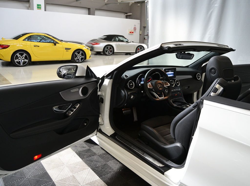 MERCEDES-BENZ C 180 Cabrio Premium Amg Automatica Capote Blu - 2