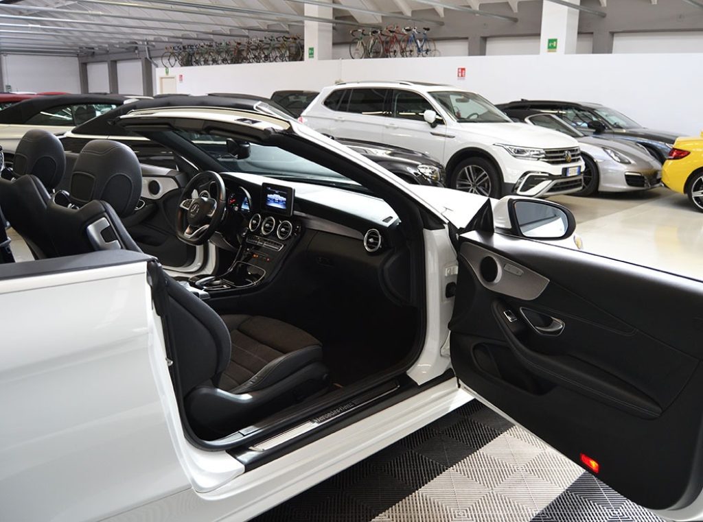MERCEDES-BENZ C 180 Cabrio Premium Amg Automatica Capote Blu - 3