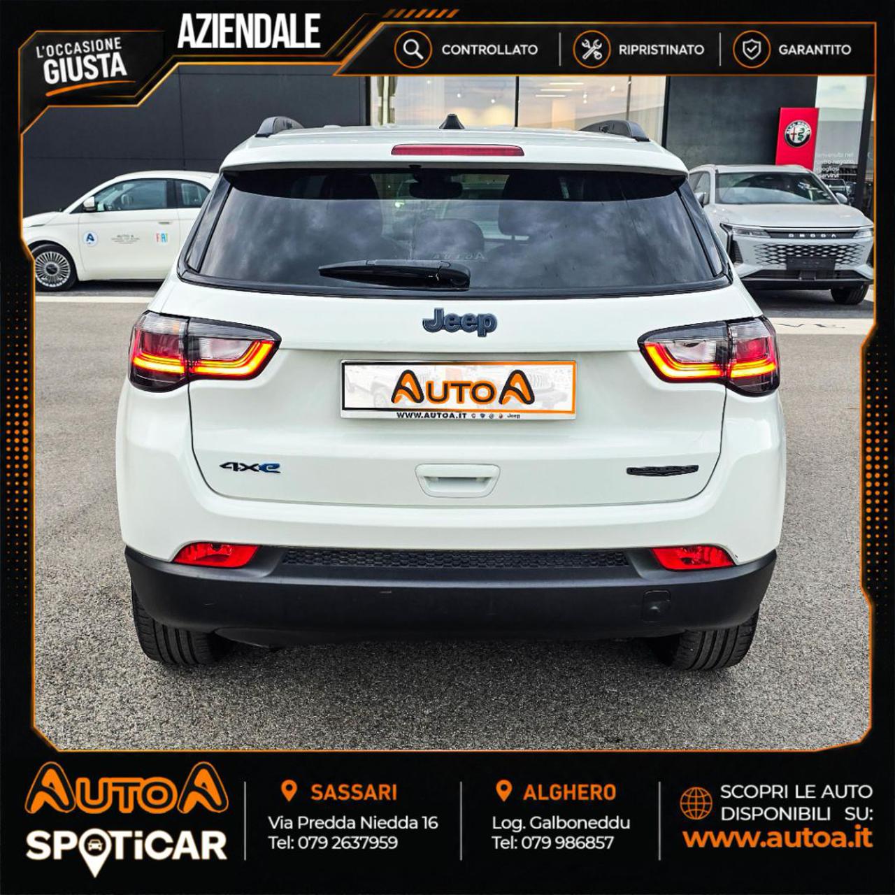JEEP Compass 1.3 Turbo T4 190 CV PHEV AT6 4xe Longitude - 6