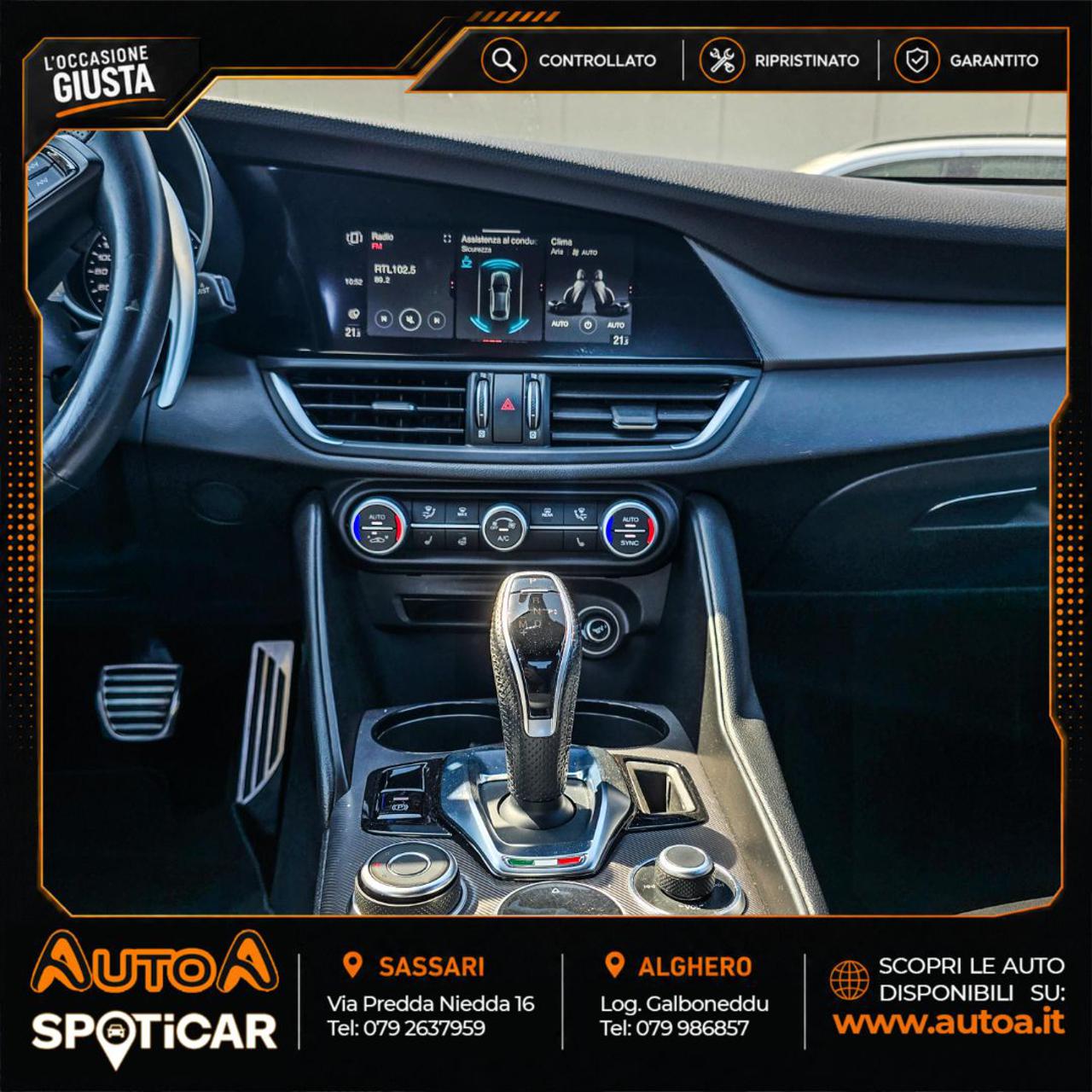 ALFA ROMEO Giulia 2.2 Turbodiesel 210 CV AT8 AWD Q4 Veloce - 12