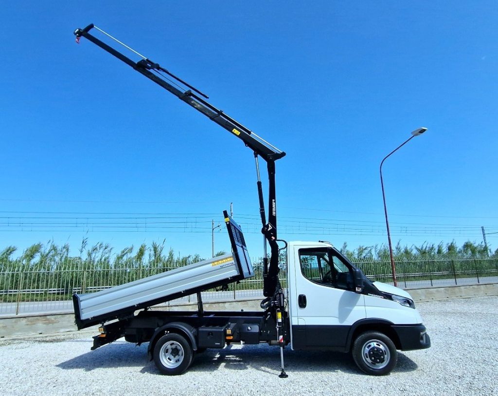 IVECO DAILY  35C18 H E6 NUOVO GRU 12m + RIBALTABILE - 16