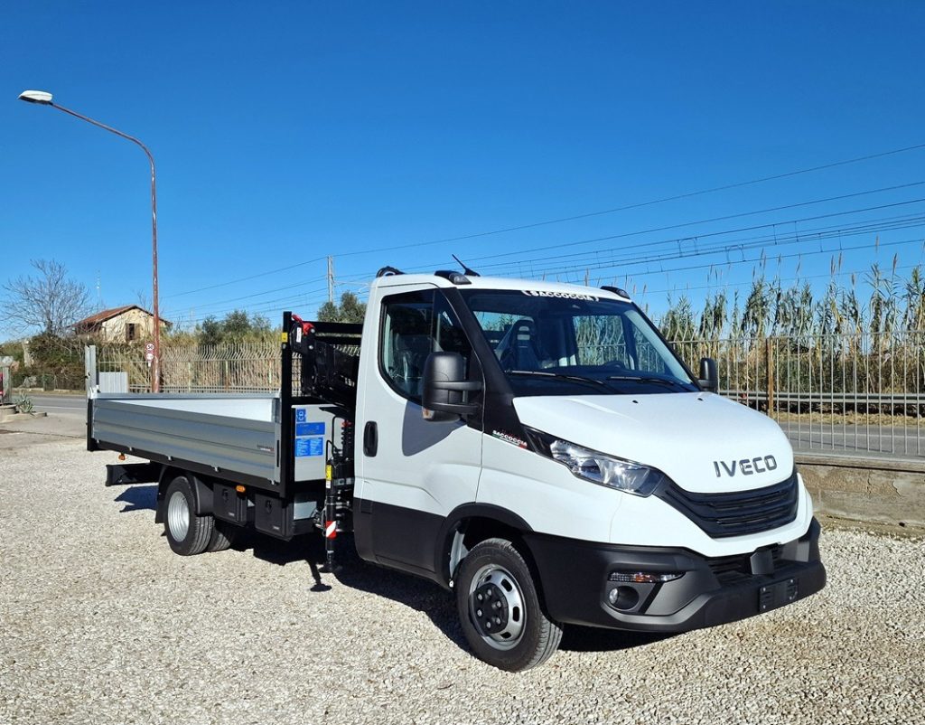 IVECO DAILY  35C18 E6 NUOVO GRU 12m + CASSONE - 16