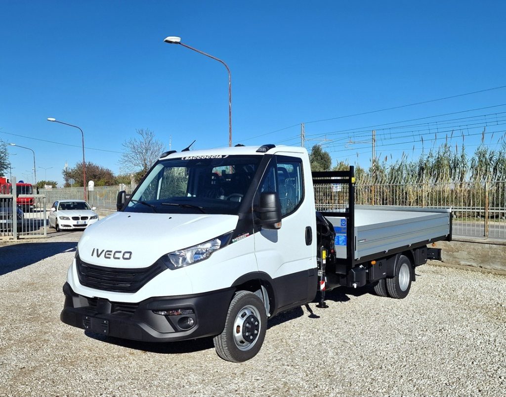 IVECO DAILY  35C18 E6 NUOVO GRU 12m + CASSONE - 4
