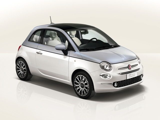 FIAT 500 Nero pastello