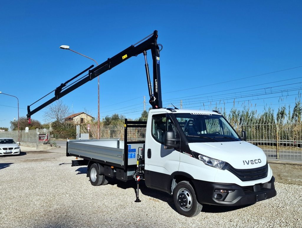 IVECO DAILY  35C18 E6 NUOVO GRU 12m + CASSONE - 5
