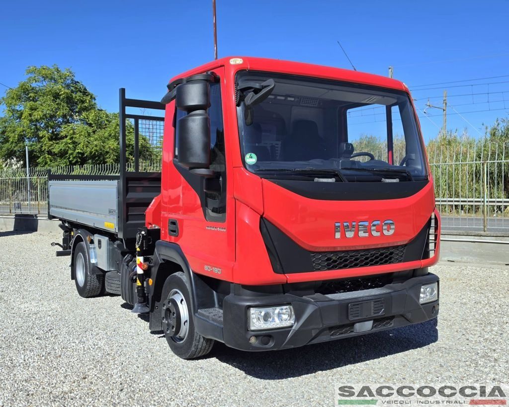 IVECO EUROCARGO 75 80E19 E6 GRU + RIBALTABILE - 5