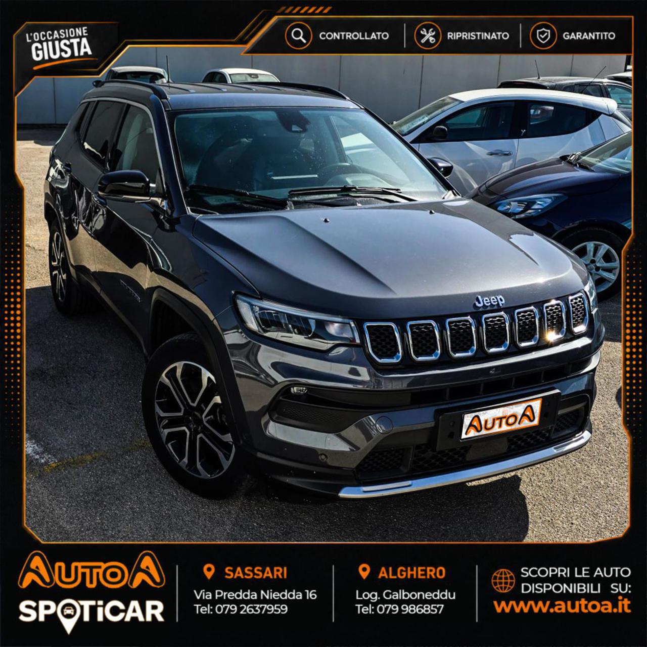 JEEP Compass 1.3 Turbo T4 190 CV PHEV AT6 4xe Limited - 3
