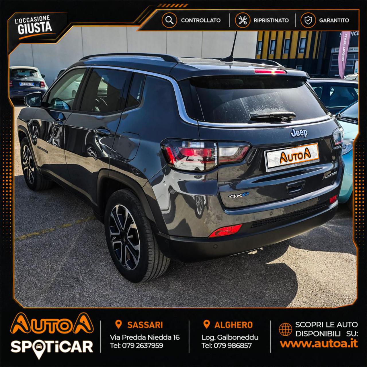 JEEP Compass 1.3 Turbo T4 190 CV PHEV AT6 4xe Limited - 7