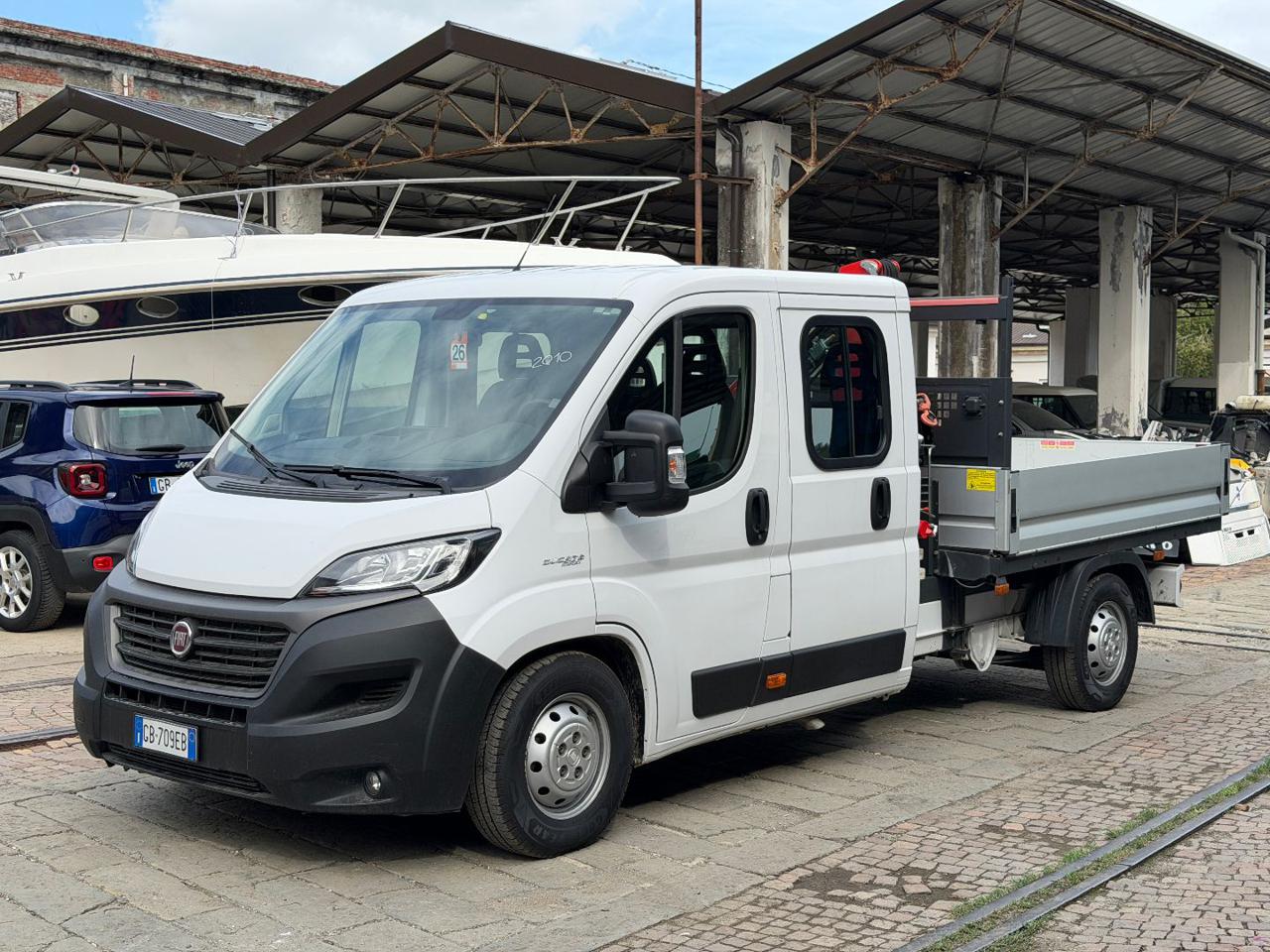 FIAT Ducato 140CV DOPPIA CABINA GRU E CASSONE FISSO - 2