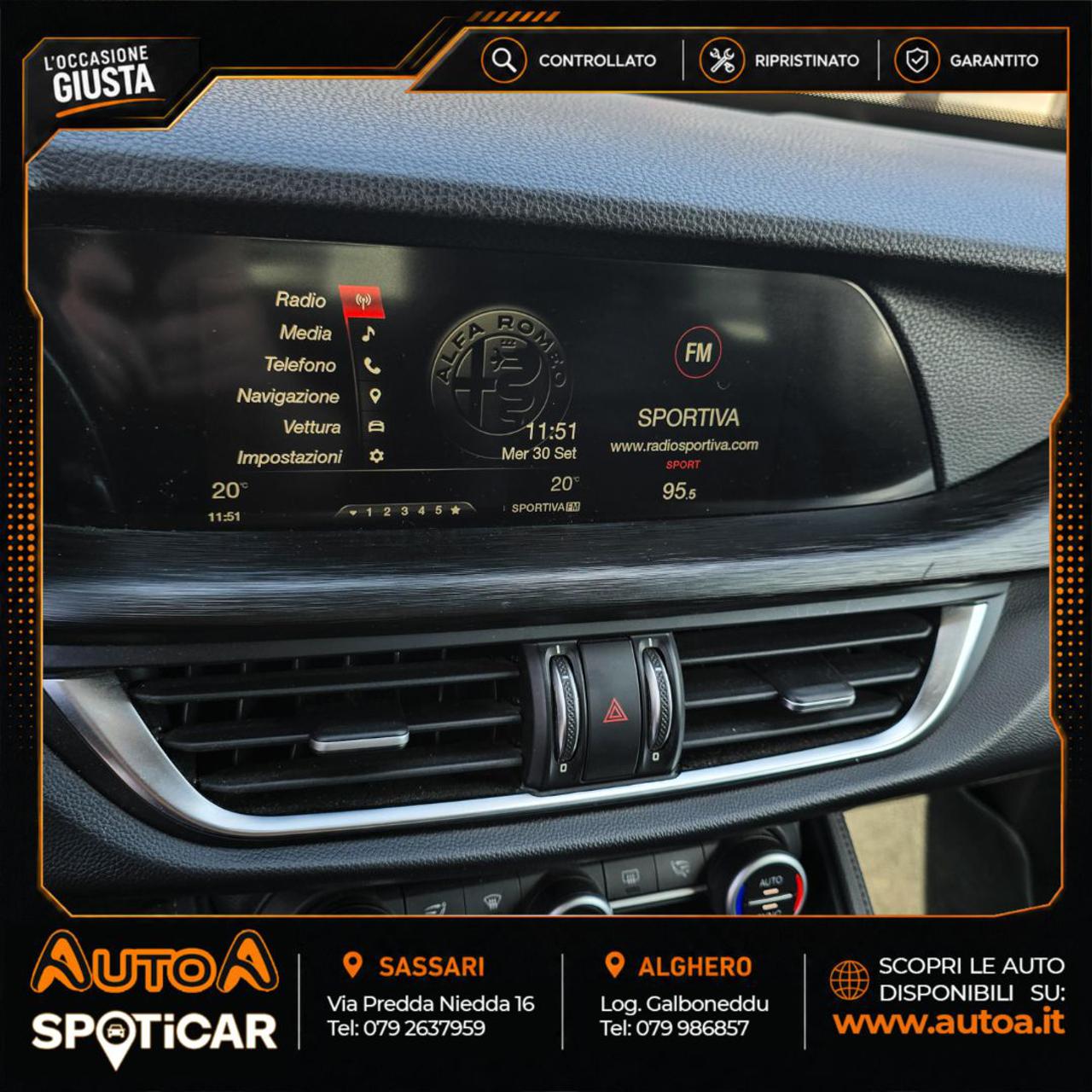 ALFA ROMEO Stelvio 2.2 Turbodiesel 180 CV AT8 RWD Executive - 26