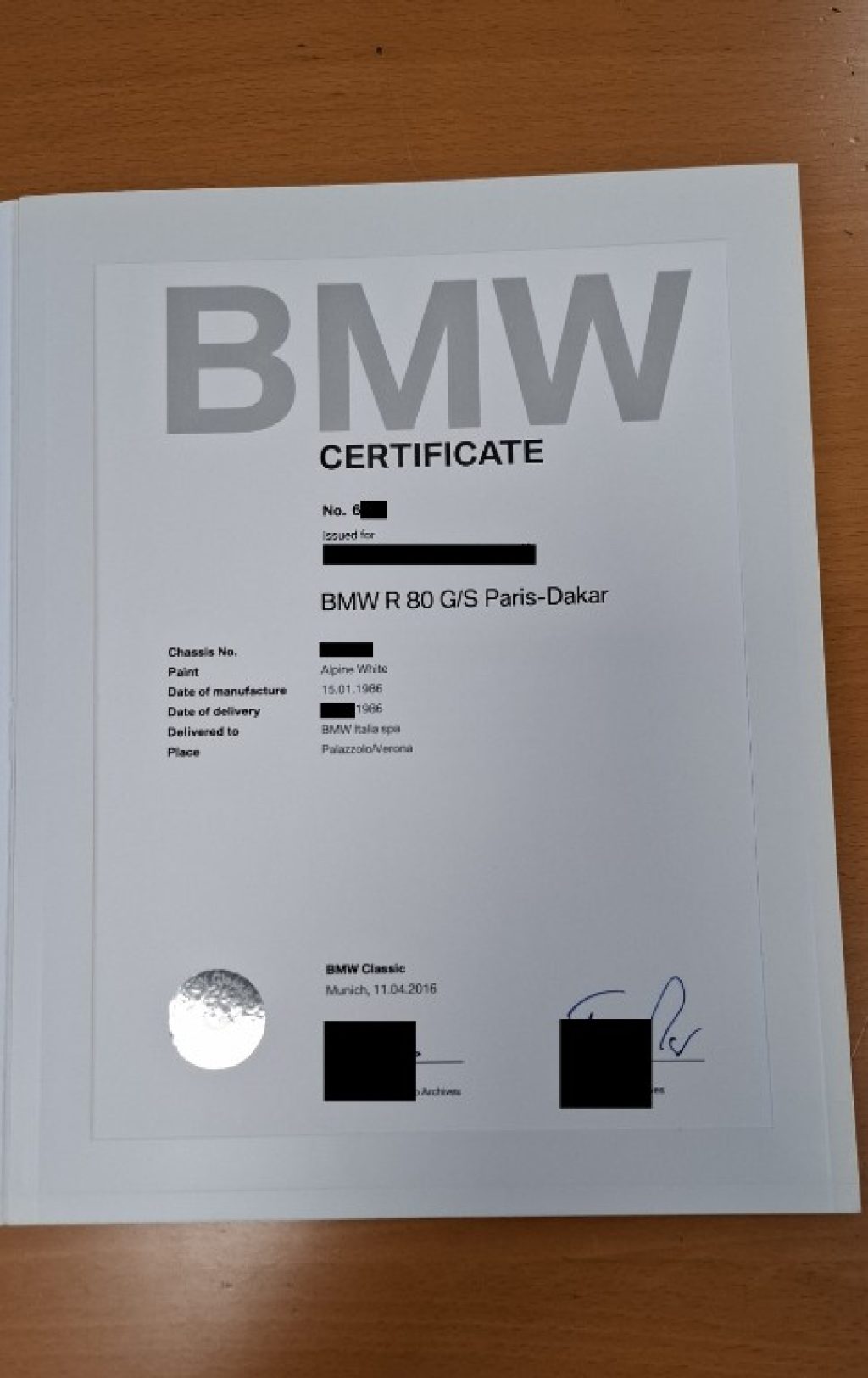 BMW R 80 G/S Paris Dakar CERTIFICATA BMW-BOOKSERVICE-ITALIANA DA SEMPRE - 8