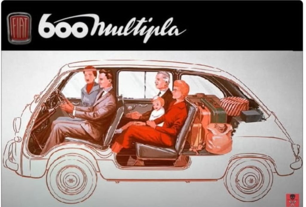 FIAT Multipla 600D ITALIANA DA SEMPRE**TARGHE BOLOGNA - 14