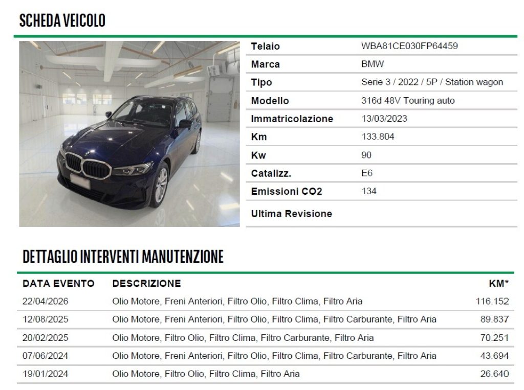 BMW 316 d Touring Mhev 48V 122 Cv Advantage Aziendale - 15