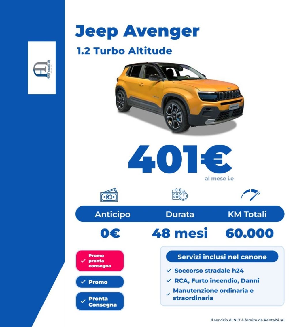 JEEP Avenger 1.2 Turbo 100 CV Altitude - 1