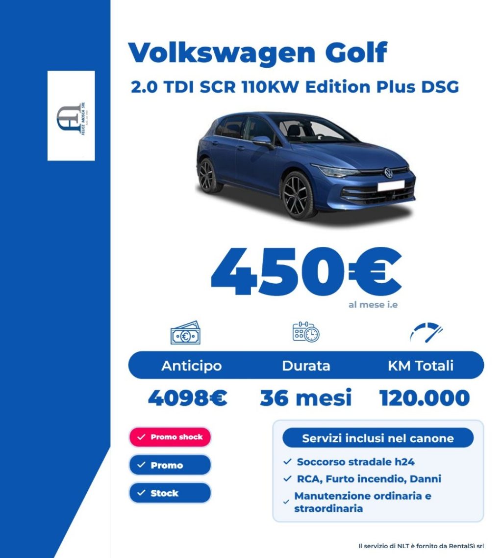 VOLKSWAGEN Golf 2.0 TDI 150 CV DSG SCR Editon Plus - 2