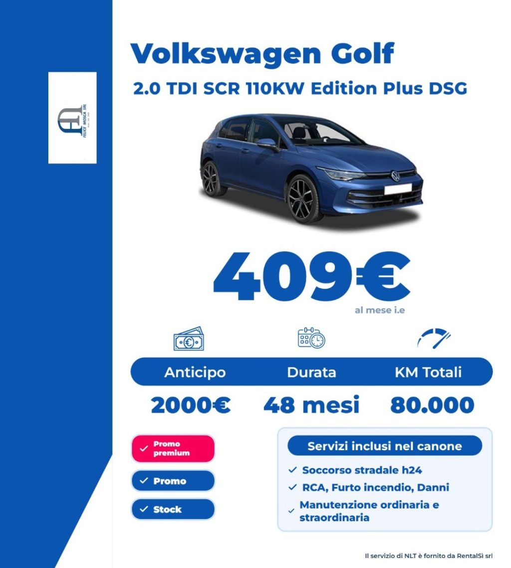 VOLKSWAGEN Golf 2.0 TDI 150 CV DSG SCR Editon Plus - 8