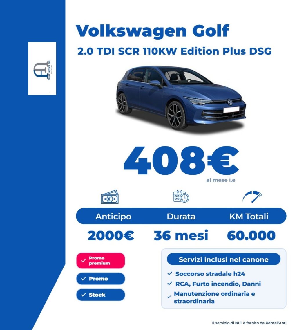 VOLKSWAGEN Golf 2.0 TDI 150 CV DSG SCR Editon Plus - 2