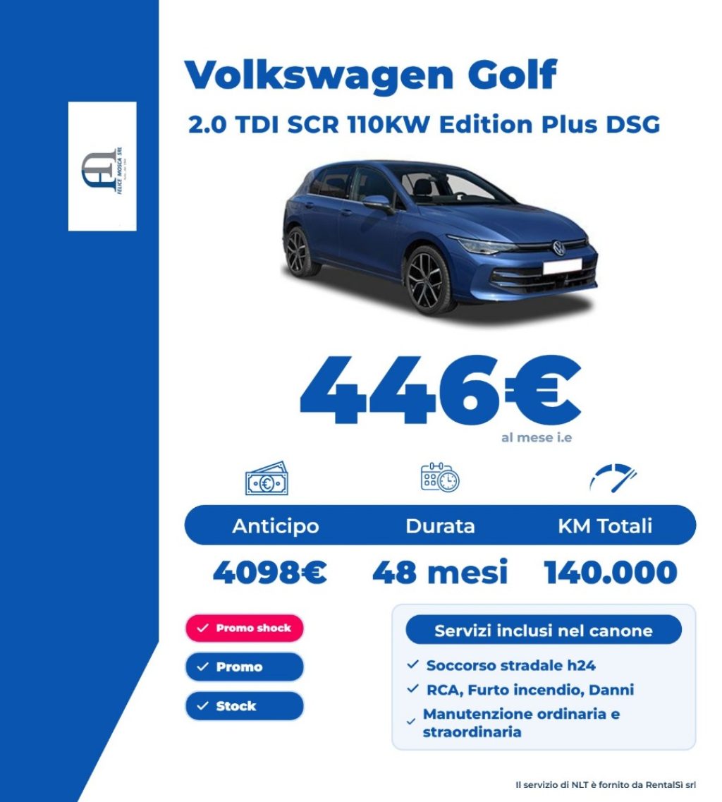 VOLKSWAGEN Golf 2.0 TDI 150 CV DSG SCR Editon Plus - 4