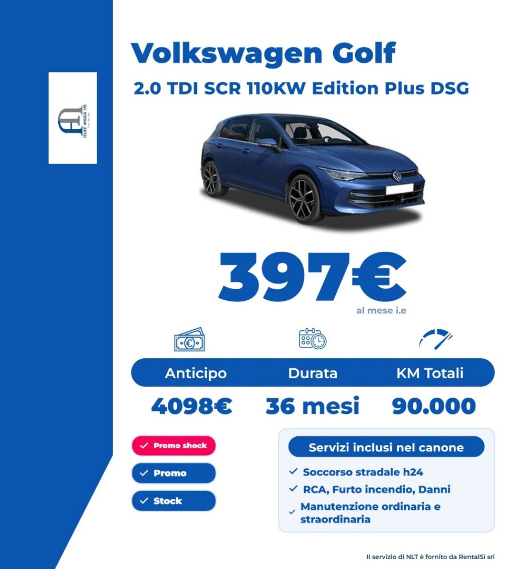 VOLKSWAGEN Golf 2.0 TDI 150 CV DSG SCR Editon Plus - 1