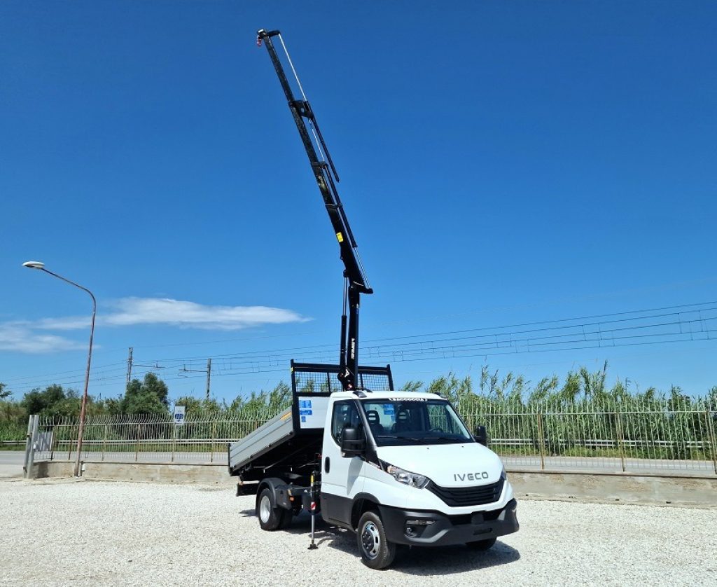 IVECO DAILY  35C18 H E6 NUOVO GRU 12m + RIBALTABILE - 6