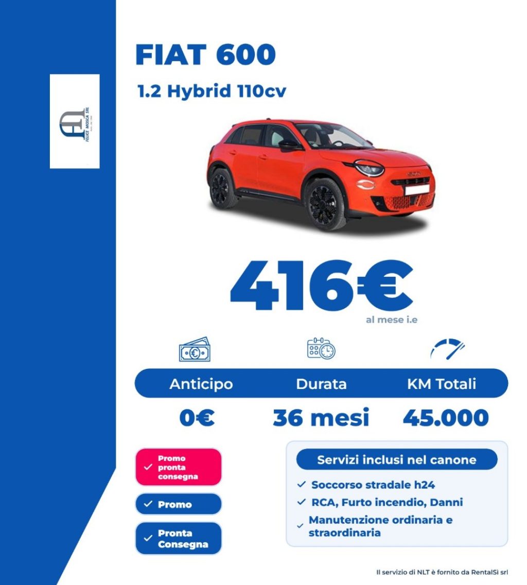 FIAT 600 1.2 hybrid Sport 110cv auto - 1