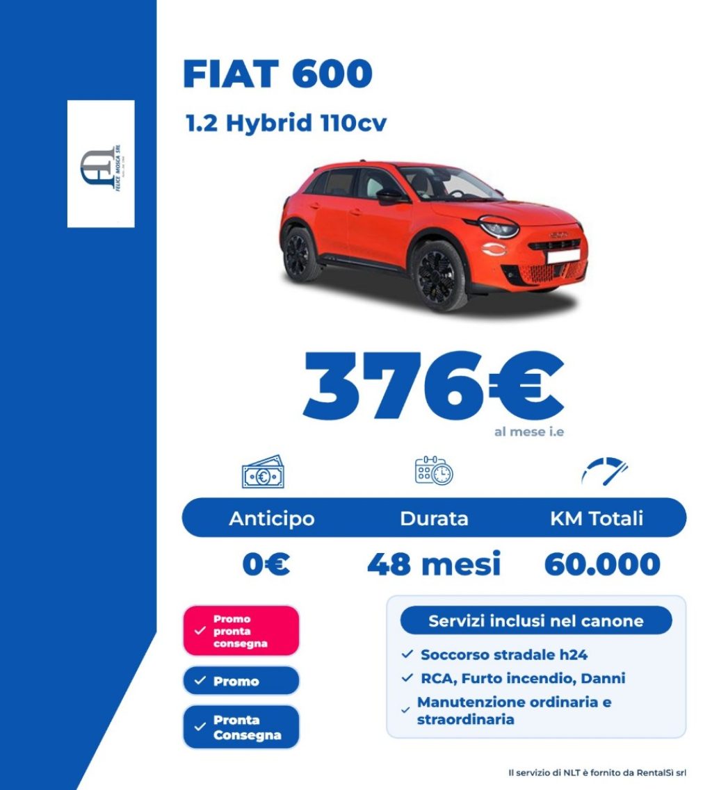 FIAT 600 1.2 hybrid Sport 110cv auto - 2
